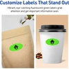 image:imageAvery Printable Oval Scalloped Labels Sure Feed Technology 118 x 214 Neon Green Labels PrinttoTheEdge LaserInkjet Printable 210 Total Great for Candles and Jars420 labels