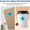 image:imageAvery Printable Star Labels Sure Feed Technology 214 x 238 Bright Blue Labels PrinttoTheEdge LaserInkjet 120 Total Great for Reward Stickers and Mailing Seals120 labels