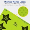 image:imageAvery Printable Star Labels Sure Feed Technology 214 x 238 Bright Green Labels PrinttoTheEdge LaserInkjet 120 Total Great for Reward Stickers and Mailing Seals240 labels