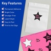 image:imageAvery Printable Star Labels Sure Feed Technology 214 x 238 Bright Pink Labels PrinttoTheEdge LaserInkjet 240 Total Great for Reward Stickers and Mailing Seals480 labels