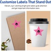 image:imageAvery Printable Star Labels Sure Feed Technology 214 x 238 Bright Pink Labels PrinttoTheEdge LaserInkjet 240 Total Great for Reward Stickers and Mailing Seals960 labels
