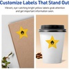 image:imageAvery Printable Star Labels Sure Feed Technology 214 x 238 Bright Yellow Labels PrinttoTheEdge LaserInkjet 120 Total Great for Reward Stickers and Mailing Seals960 labels