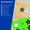 image:imageAvery Printable Star Labels Sure Feed Technology 214 x 238 Neon Green Labels PrinttotheEdge LaserInkjet 120 Total Great for Reward Stickers and Mailing Seals120 labels