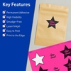 image:imageAvery Printable Star Labels Sure Feed Technology 214 x 238 Neon Magenta Labels PrinttoTheEdge LaserInkjet 120 Total Great for Reward Stickers and Mailing Seals960 labels