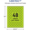 image:imageAvery Printable Starburst Labels Sure Feed Technology 1 Bright Green Labels PrinttoTheEdge LaserInkjet 480 Total Great for Mailing Seals and Planner Stickers1 920 labels