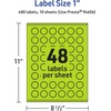 image:imageAvery Printable Starburst Labels Sure Feed Technology 1 Bright Green Labels PrinttoTheEdge LaserInkjet 480 Total Great for Mailing Seals and Planner Stickers480 labels