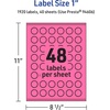 image:imageAvery Printable Starburst Labels Sure Feed Technology 1 Bright Pink Labels PrinttoTheEdge LaserInkjet 480 Total Great for Mailing Seals and Planner Stickers1 920 labels