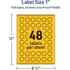 image:imageAvery Printable Starburst Labels Sure Feed Technology 1 Bright Yellow Labels PrinttotheEdge LaserInkjet 480 Total Great for Mailing Seals and Planner Stickers1 920 labels