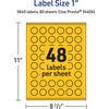image:imageAvery Printable Starburst Labels Sure Feed Technology 1 Bright Yellow Labels PrinttotheEdge LaserInkjet 480 Total Great for Mailing Seals and Planner Stickers3 840 labels