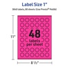 image:imageAvery Printable Starburst Labels Sure Feed Technology 1 Neon Magenta Labels PrinttoTheEdge LaserInkjet 480 Total Great for Mailing Seals and Planner Stickers3 840 labels