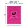 image:imageAvery Printable Starburst Labels Sure Feed Technology 1 Neon Magenta Labels PrinttoTheEdge LaserInkjet 480 Total Great for Mailing Seals and Planner Stickers480 labels