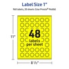 image:imageAvery Printable Starburst Labels Sure Feed Technology 1 Neon Yellow Labels PrinttotheEdge LaserInkjet 960 Total Great for Mailing Seals and Planner Stickers960 labels