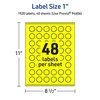 image:imageAvery Printable Starburst Labels Sure Feed Technology 1 Neon Yellow Labels PrinttotheEdge LaserInkjet 960 Total Great for Mailing Seals and Planner Stickers1 920 labels
