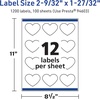 image:imageAvery TrueBlock Matte White Heart Labels Sure Feed Technology 2932 x 12732 120 Matte White Labels PrinttoTheEdge LaserInkjet Printable Great for Packaging and Product Merchandising1 200 labels