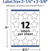 image:imageAvery TrueBlock Matte White Star Labels Sure Feed Technology 214 x 238 120 Matte White Labels PrinttoTheEdge LaserInkjet Printable Great for Making Stickers or Product Merchandising600 labels