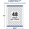image:imageAvery TrueBlock Matte White Starburst Labels Sure Feed Technology 1 2400 Matte White Labels PrinttoTheEdge LaserInkjet Printable Great for Packaging and Product Merchandising480 labels