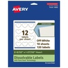 image:imageAvery Dissolvable Heart Labels Sure Feed Technology 2932 x 12732 Matte White PrinttoTheEdge LaserInkjet Printable 300 Labels Total120 labels