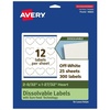 image:imageAvery Dissolvable Heart Labels Sure Feed Technology 2932 x 12732 Matte White PrinttoTheEdge LaserInkjet Printable 300 Labels Total300 labels