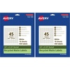 image:imageAvery EcoFriendly Matte White Recycled Barbell Labels 05 x 25 Matte White Labels Permanent Adhesive LaserInkjet Printable 450 Total5 X 25 Pack of 2