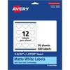 image:imageAvery Matte White Heart Labels Sure Feed Technology 2932 x 12732 300 Matte White Printable Labels600 Labels