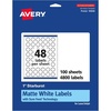 image:imageAvery Matte White Starburst Labels Sure Feed Technology 1 2400 Matte White Printable Labels4 800 Labels