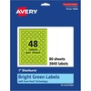 image:imageAvery Printable Starburst Labels Sure Feed Technology 1 Bright Green Labels PrinttoTheEdge LaserInkjet 480 Total Great for Mailing Seals and Planner Stickers3 840 labels