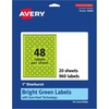 image:imageAvery Printable Starburst Labels Sure Feed Technology 1 Bright Green Labels PrinttoTheEdge LaserInkjet 480 Total Great for Mailing Seals and Planner Stickers960 labels