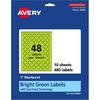 image:imageAvery Printable Starburst Labels Sure Feed Technology 1 Bright Green Labels PrinttoTheEdge LaserInkjet 480 Total Great for Mailing Seals and Planner Stickers480 labels