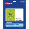 image:imageAvery Printable Starburst Labels Sure Feed Technology 1 Bright Green Labels PrinttoTheEdge LaserInkjet 480 Total Great for Mailing Seals and Planner Stickers1 920 labels