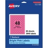 image:imageAvery Printable Starburst Labels Sure Feed Technology 1 Bright Pink Labels PrinttoTheEdge LaserInkjet 480 Total Great for Mailing Seals and Planner Stickers3 840 labels