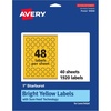 image:imageAvery Printable Starburst Labels Sure Feed Technology 1 Bright Yellow Labels PrinttotheEdge LaserInkjet 480 Total Great for Mailing Seals and Planner Stickers1 920 labels