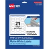 image:imageAvery TrueBlock Matte White Oval Scalloped Labels with Sure Feed 118 x 214 210 Matte White Labels PrinttoTheEdge LaserInkjet Printable Labels Great for Packaging and Product Labels1 050 labels