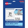 image:imageAvery TrueBlock Matte White Oval Scalloped Labels with Sure Feed 118 x 214 210 Matte White Labels PrinttoTheEdge LaserInkjet Printable Labels Great for Packaging and Product Labels525 labels