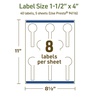 image:imageAvery Dissolvable Lollipop Labels Sure Feed Technology 15 x 4 Matte White PrinttoTheEdge LaserInkjet Printable 40 Labels Total40 labels