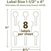 image:imageAvery EcoFriendly Matte White Recycled Lollipop Labels 15 x 4 PrinttoTheEdge Matte White Labels Permanent Adhesive LaserInkjet Printable 80 Total200 labels