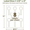 image:imageAvery EcoFriendly Matte White Recycled Lollipop Labels 15 x 4 PrinttoTheEdge Matte White Labels Permanent Adhesive LaserInkjet Printable 80 Total800 labels