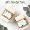 image:imageAvery EcoFriendly Matte White Recycled Rectangle Scalloped Labels 2 x 3 PrinttoTheEdge Matte White Labels Permanent Adhesive LaserInkjet Printable 400 Total200 labels