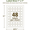 image:imageAvery EcoFriendly Matte White Recycled Square Labels 1 x 1 PrinttoTheEdge Matte White Labels Permanent Adhesive LaserInkjet Printable 1200 Total1 200 labels