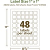 image:imageAvery EcoFriendly Matte White Recycled Square Labels 1 x 1 PrinttoTheEdge Matte White Labels Permanent Adhesive LaserInkjet Printable 1200 Total4 800 labels