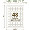 image:imageAvery EcoFriendly Matte White Recycled Square Labels 1 x 1 PrinttoTheEdge Matte White Labels Permanent Adhesive LaserInkjet Printable 1200 Total480 labels