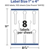 image:imageAvery Glossy Clear Lollipop Labels Sure Feed Technology 1 x 4 80 Glossy Clear Labels PrinttoTheEdge LaserInkjet Printable800 labels