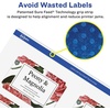 image:imageAvery Glossy Clear Rectangle Scalloped Labels Sure Feed Technology 2 x 3 80 Glossy Clear Labels PrinttoTheEdge LaserInkjet Printable200 labels