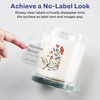 image:imageAvery Glossy Clear Rectangle Scalloped Labels Sure Feed Technology 2 x 3 80 Glossy Clear Labels PrinttoTheEdge LaserInkjet Printable80 labels
