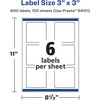 image:imageAvery Glossy Clear Square Labels Sure Feed Technology 3 x 3 30 Glossy Clear Labels PrintToTheEdge LaserInkjet Printable600 labels
