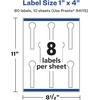image:imageAvery Glossy White Lollipop Labels Sure Feed Technology 1 x 4 80 Glossy White Labels PrinttoTheEdge Permanent Adhesive LaserInkjet Printable80 labels