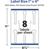 image:imageAvery Glossy White Lollipop Labels Sure Feed Technology 1 x 4 80 Glossy White Labels PrinttoTheEdge Permanent Adhesive LaserInkjet Printable800 labels