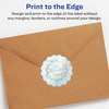 image:imageAvery Glossy White Round Scalloped Labels Sure Feed Technology 25 Diameter 90 Glossy White Labels PrinttoTheEdge Permanent Adhesive LaserInkjet Printable225 labels