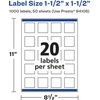 image:imageAvery Glossy White Square Labels Sure Feed Technology 15 x 15 200 Glossy White Labels PrinttoTheEdge Permanent Adhesive LaserInkjet Printable1 000 labels