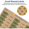 image:imageAvery Kraft Brown Barbell Labels Sure Feed Technology 05 x 25 675 Kraft Brown Labels LaserInkjet Printable675 labels