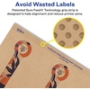 image:imageAvery Kraft Brown Lollipop Labels Sure Feed Technology 1 x 4 120 Kraft Brown Labels PrinttoTheEdge LaserInkjet Printable120 labels